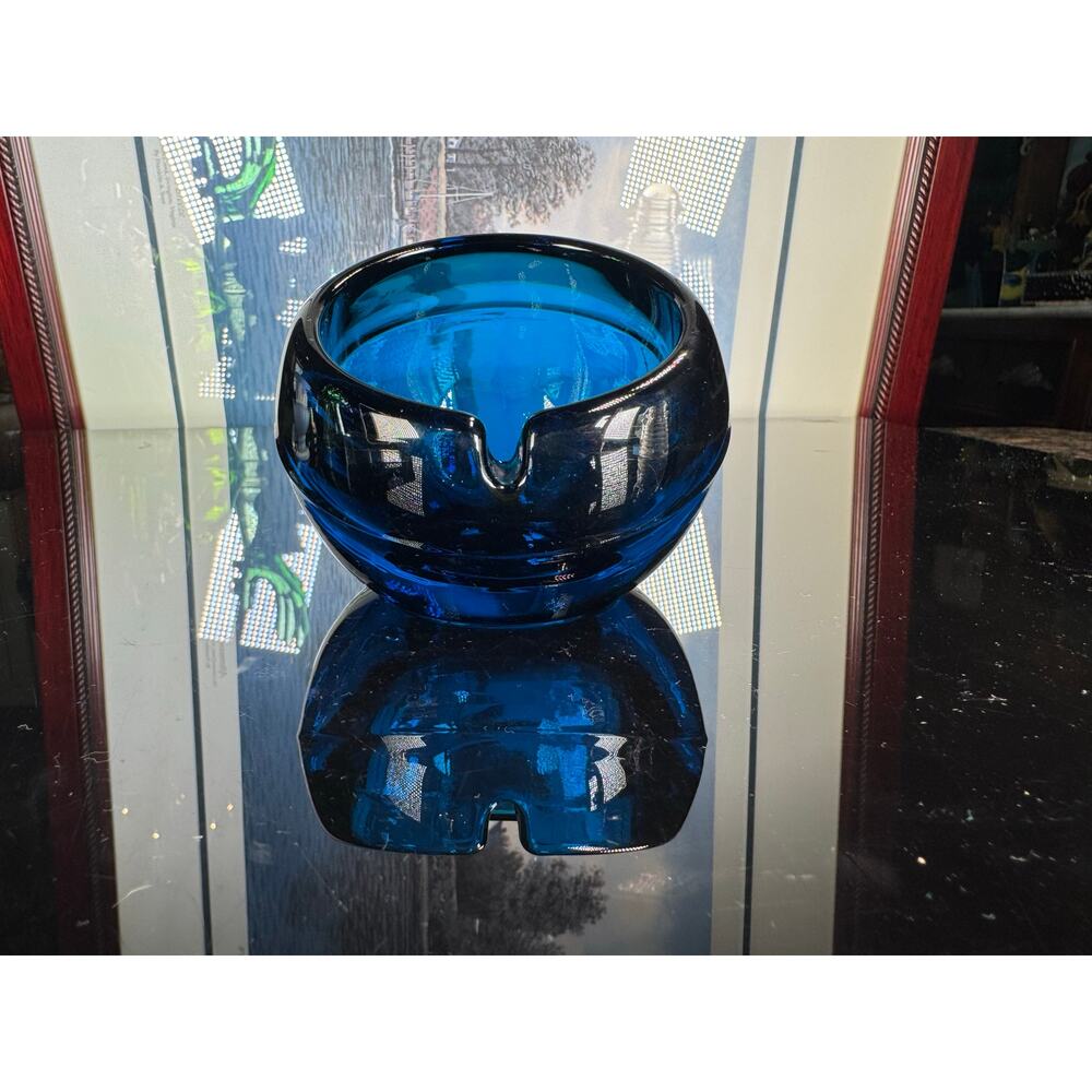 Viking Bluenique orb ashtray